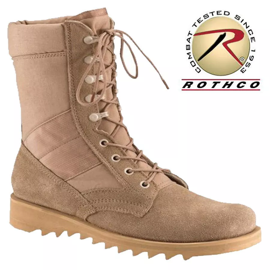 Rothco black ripple top sole jungle boots