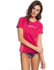 Roxy On My Board Colorblock Short Sleeve Rash Vest in Vivacious