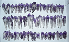 WHOLESALE Laser Amethyst Crystals from Bahia, Brazil 57 pcs 1 kg  # 5452