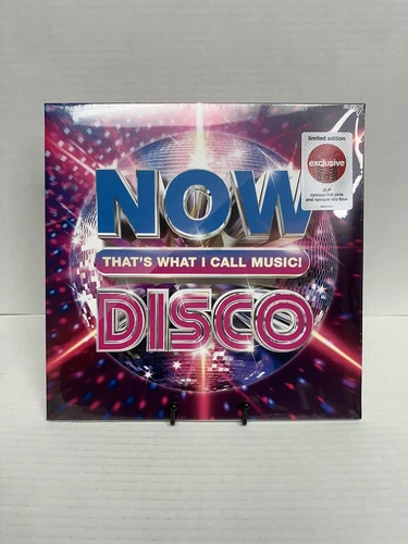 NOW THAT'S WHAT I CALL MUSIC DISCO PINK BLUE VINYL 2 LP LIMITED EDITION TARGET