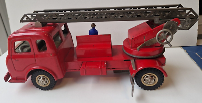 JOUET ANCIEN JRD 403E Simca Cargo Pompiers Grande Echelle Mecanique 1950 42Cm EUR 1.390,00 - FR