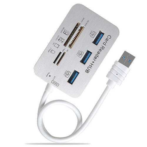 7 In 1 3 Ports USB TYPE C 3.0 HUB+4 Ports Expander SD TF MS, M2 MMC Memory C _ou - Photo 13/14