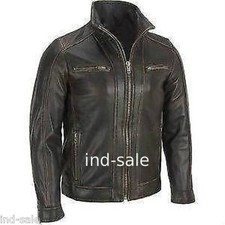 Genuine Leather Jacket Custom Tailor Made Distressed Oil Thick Biker Designer