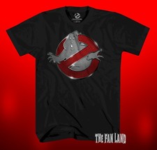 New Ghostbusters Movie 1984 Chrome Logo Men's Vintage Classic Retro T-Shirt