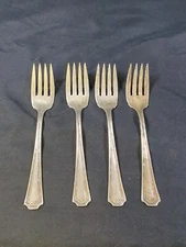 Vintage Forks Lot of 4 pcs. Of silverware National Silver Co NSC EPNS  E.P.N.S.
