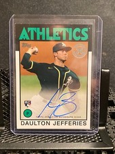 Daulton Jefferies 2021 Topps 1986 Retro Rookie Auto (RC) - Athletics