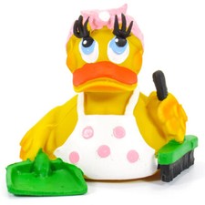 Cleaning Woman Rubber Duck, 100 All Natural Rubber Ducks