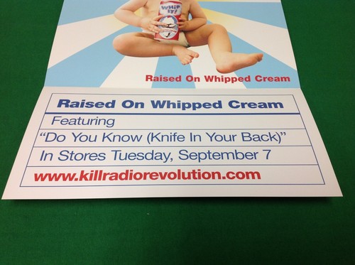 Killradio Raised on Whipped Cream Promo Poster Flat 12"x12" Piranha Records - Picture 3 of 3
