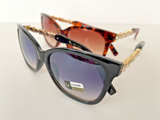 2 VG Luxury Womens Designer Oversized Sunglasses Full Shape Frames 100 UV400