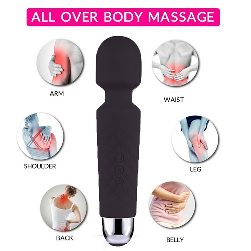 Multi-Speed Handheld Vibrating Massager Wand Personal Full Body Massage Therapy - Picture 10 of 22