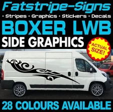 to fit PEUGEOT BOXER L3 LWB GRAPHICS STICKERS STRIPES DAY VAN CAMPER MOTORHOME