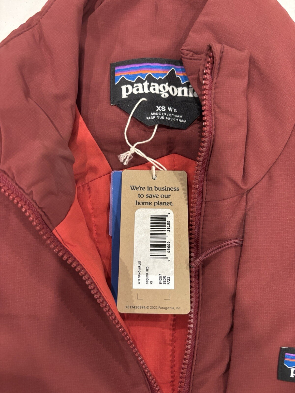 Patagonia Nano-air W’s XS Sequoia Red NWT $249 image 3