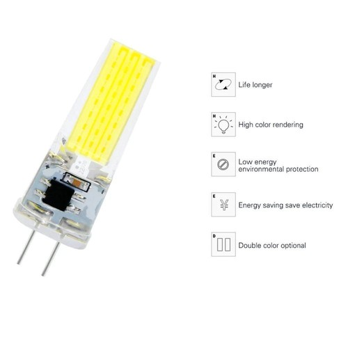 G9 G4 LED COB-Glühbirne Dimmbar 6W 9W AC/DC 12V 220V ersetzt - Picture 5 of 17