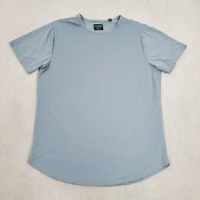 Cuts Clothing Shirt Mens 2XL XXL Gray Pyca Pro Curve Hem Performance Stretch Tee