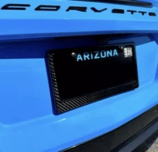 Real Carbon Fiber License Plate Frame Universal For Car