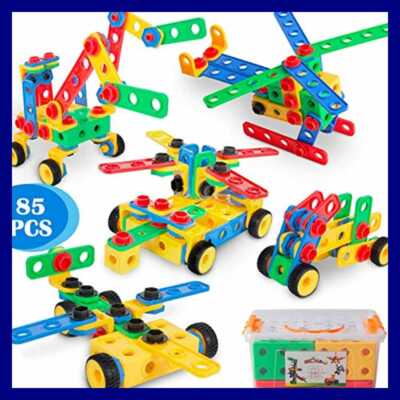 STEM Toys 85 PC Educational Construction Engineering ...