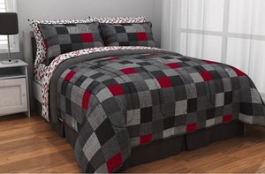 Minecraft Style Bedding Queen Size Comforter Sheet Set Reversible