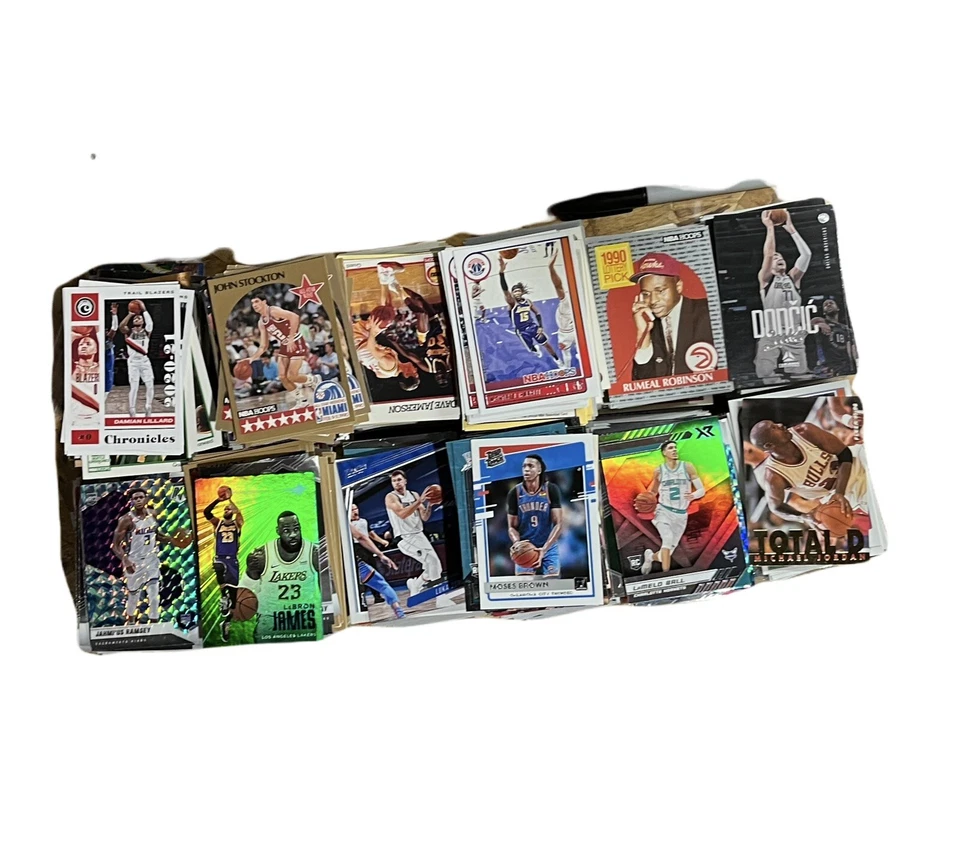 Paquete grande de baloncesto de la NBA paquete de 100 tarjetas ¡Lote de reempaquetado de novatos! ¡Estrellas! Jordan? LeBron? Foto 4 de 4