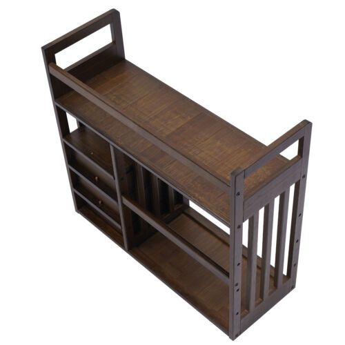 Bücherregal Home Office Zubehör Schreibtisch Geschenk Bambus Schreibtisch Bücherregal Ausstellungsregal - Bild 15 von 18