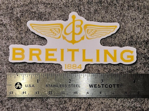 ℬ Breitling Dealer Promotional Sticker Emblem Case Box Badge Decal Swiss - Picture 4 of 6