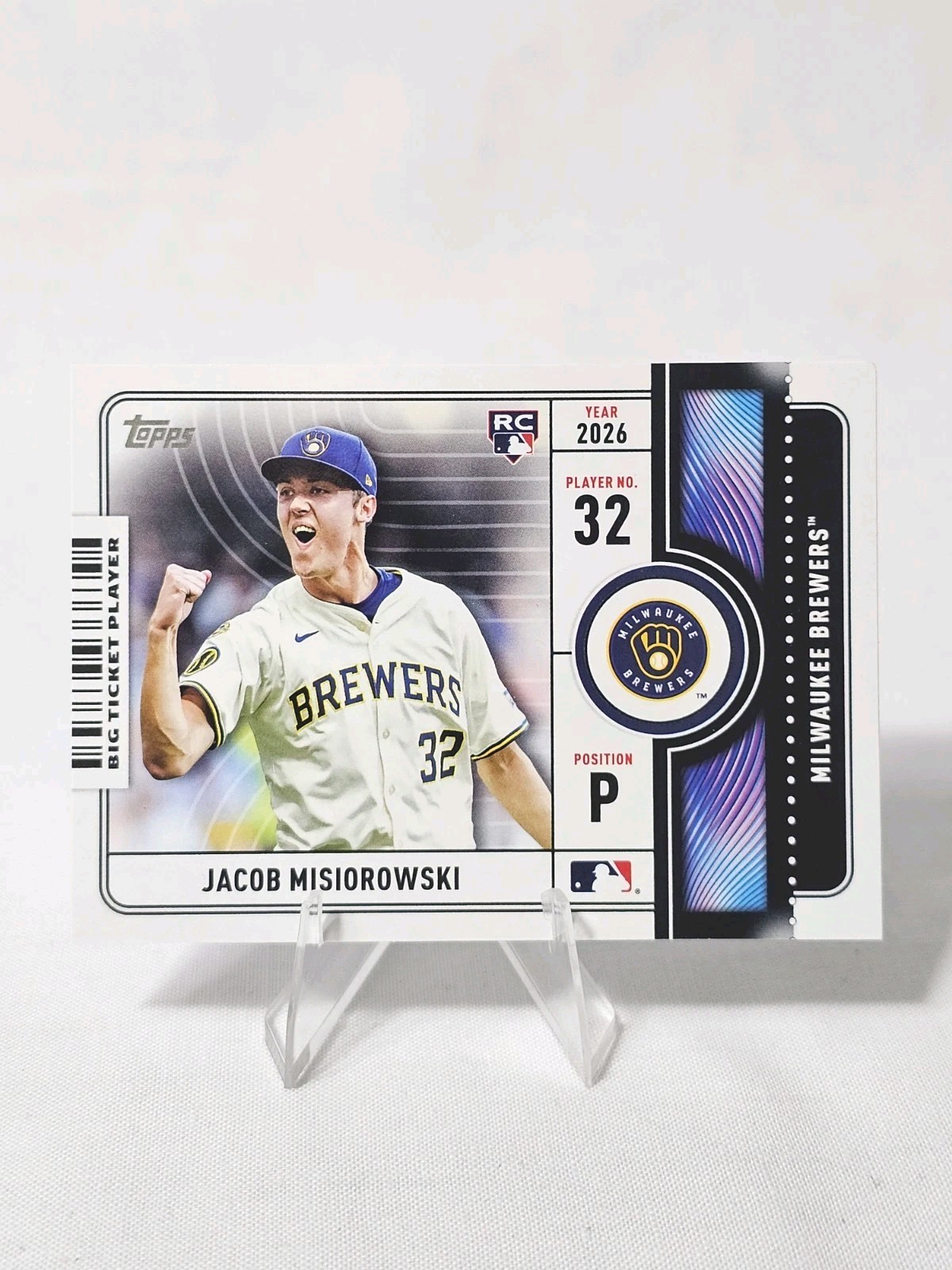 2026 Topps Series 1-#BTP-2 Jacob Misiorowski (RC) Big Ticket Player Insert 
