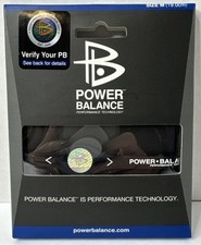 Power Balance Performance Tech Wristband Black White Size M 19cm NWT FREE SHIP