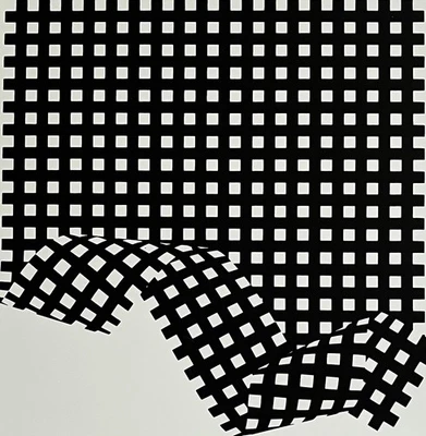 Franco Grignani - Signierter Original Siebdruck Konkrete Kunst Op-Art -nur 45 Ex - Bild 1 von 4