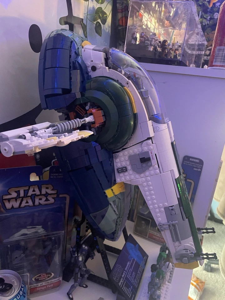 LEGO Star Wars Jango Fett's Firespray Class Starship construido!!️SIN MINI FIGURAS!!️ Foto 2 de 3