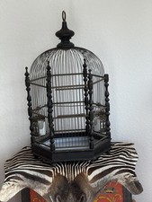 Antiker Vogelkäfig,Vogelkäfig,Vogelbauer,antik,Jugendstil,Holzkäfig,Käfig