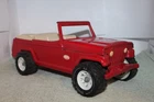 Vintage  1970'S TONKA Pressed Steel Red Jeepster .