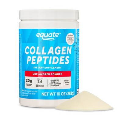 Grass Fed Hydrolyzed Bovin Collagen Peptides Type 1 & 3 Dietary Supplement, Powd