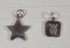 Weight Watchers WW Charm Lot   Star  Square Charms   Mixed Set