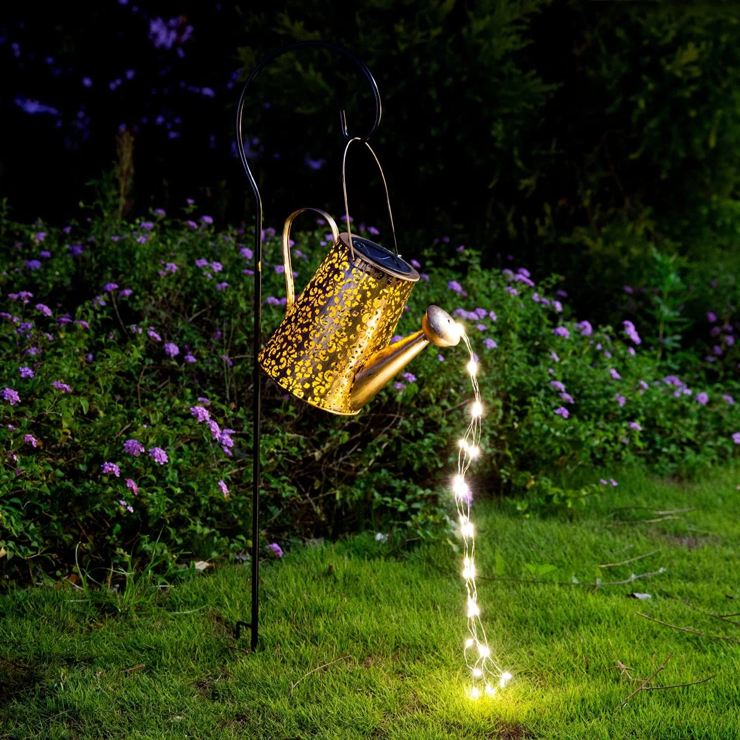 Solar Watering Can Lights Outdoor, Hanging Garden Decor Waterproof