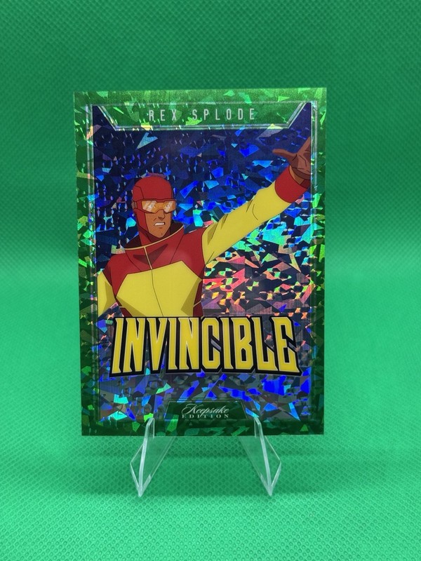 ULTRA RARE /13 Rex Splode Green Cracked Ice Limited Edition Invincible Keepsake 