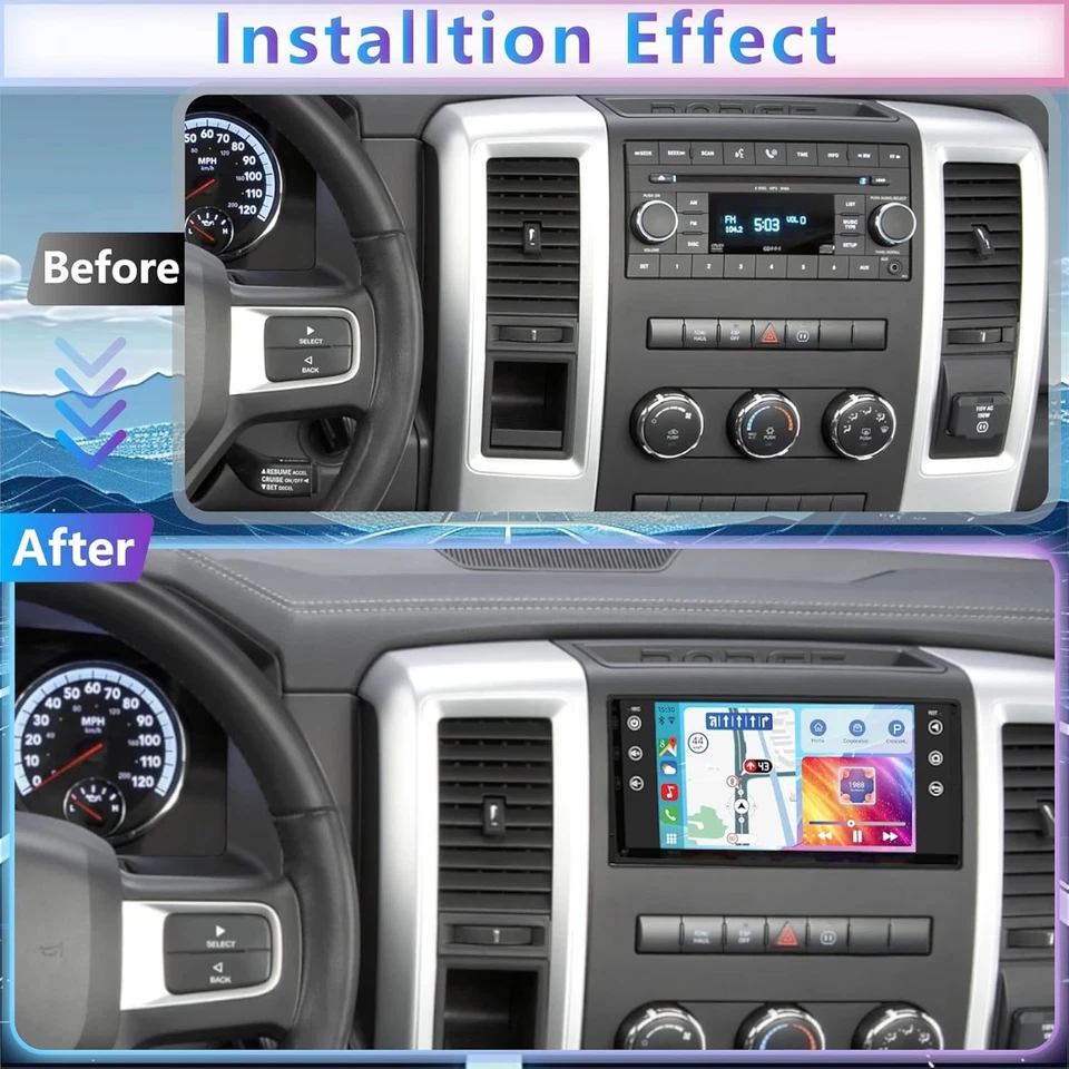 7" 64G Carplay Android 13 Car Stereo Radio For 2007-2017 Jeep Wrangler JK Camera - Image 2 of 4