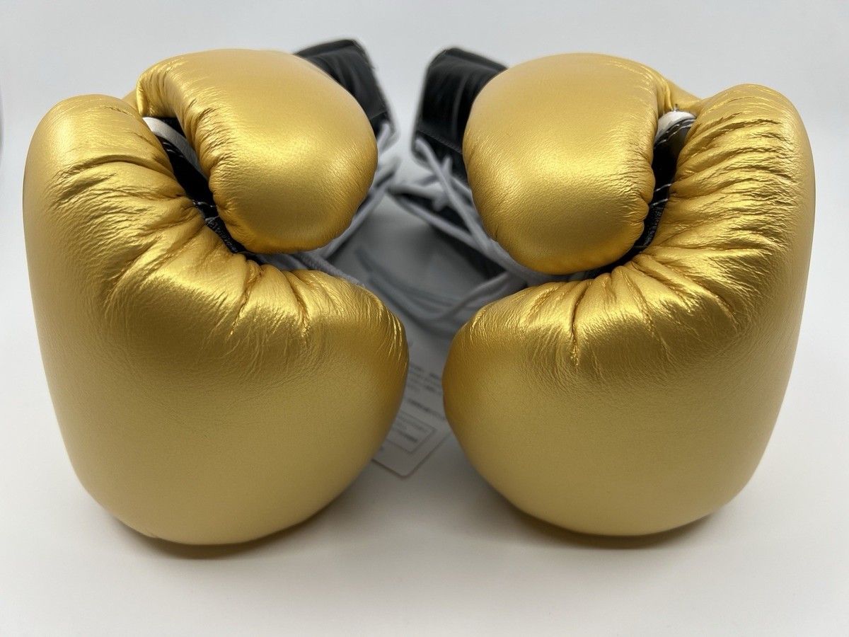 Winning Boxing Gloves 8oz Gold Black CO-MS-200 Lace-up Japan