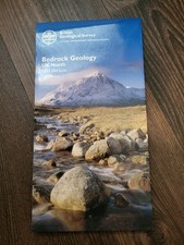 British Geological Survey Map Sheet North Bedrock 1:625 000 Folded Sheet