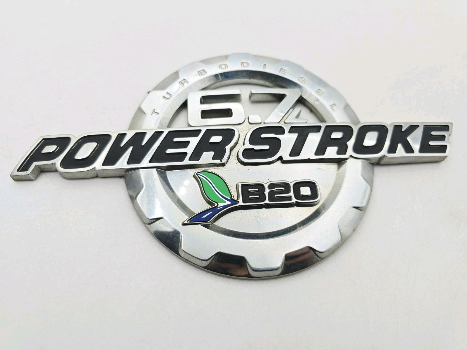 2011-2016 FORD F-250 F-350 TURBO DIESEL POWER STROKE 6.7L B20 EMBLEM SYMBOL OEM
