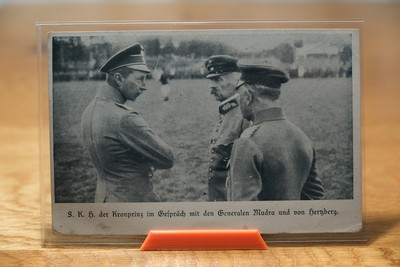 Kronprinz Wilhelm Generale Mudra Herzberg 1918 Feldpost gel. AK