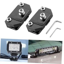 2PCS Universal Hood Mount Light Brackets, Ditch Universal Ditch Light Brackets