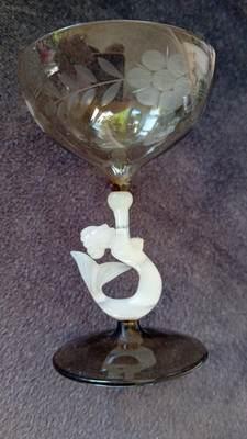 Likörglas - LAUSCHA BIMINI 1920 - deoratives Designerobjekt