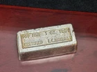 5oz Silver Vintage .999 Class Ingot LC Murray No Torch Logo Picture Frame