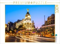 Calvendo Puzzle Madrid At Night | 1000 Pieces, Finished Size 25.2 × 18.9 In (64