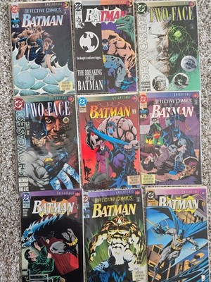 Batman Knightfall Lot 10, 11, 13-19 Includes The Breaking of the Bat and #500