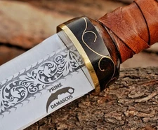 Handmade Roman Gladius Sword – 12C27  Stainless Steel Blade-  Leather Sheath