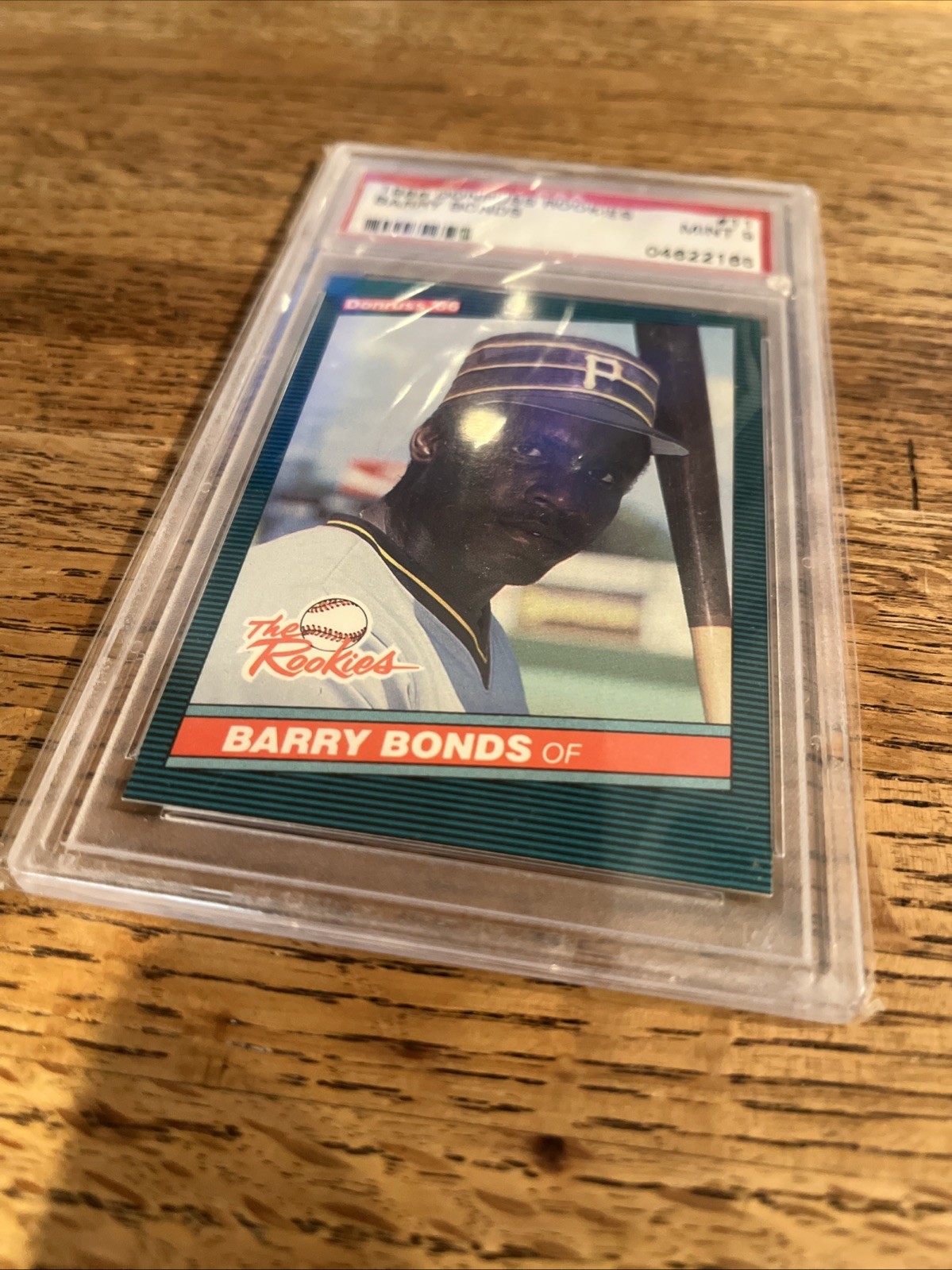 1986 Donruss Rookies Barry Bonds #11 PSA 9 Mint view 3