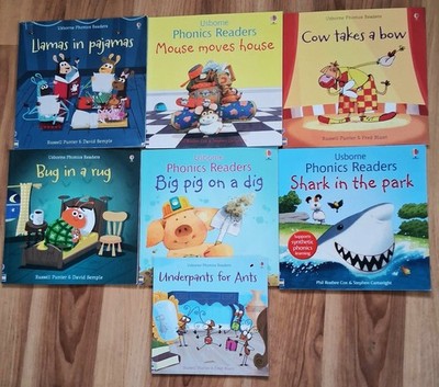Usborne Phonics Readers Book Lot of 7 Early Reading Homeschool Classroom VGC