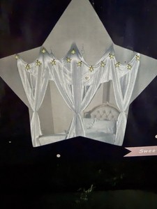 Sweet Dreams Bed Canopy With Lights Pink