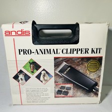 Andis Pro-Animal Home Clipper Kit Hair Trimmer in Case Retail Packaging VTG USA