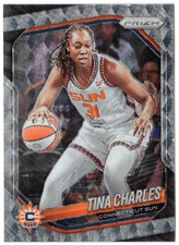 TINA CHARLES 2025 Panini Prizm WNBA #3 Connecticut Sun SWIRL PRIZM SP!